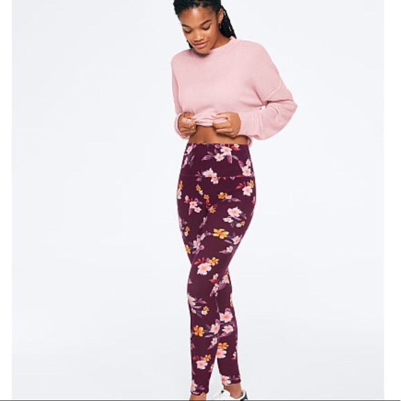 NWOT VS PINK Waffle Knit Long Sleeve Tee - Picture 2 of 7